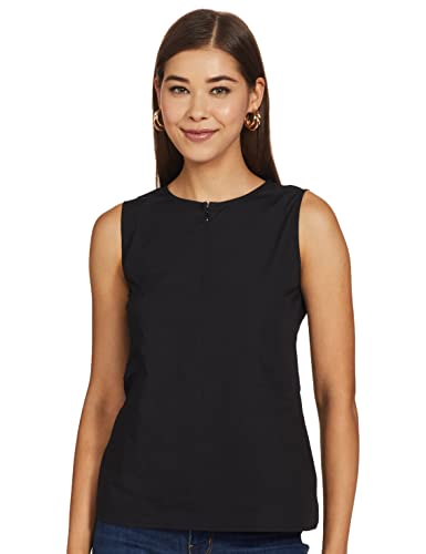 Image of Amazon Brand - Symbol Women's Regular Fit Blouse (INS-WA-004S Black X-Small)