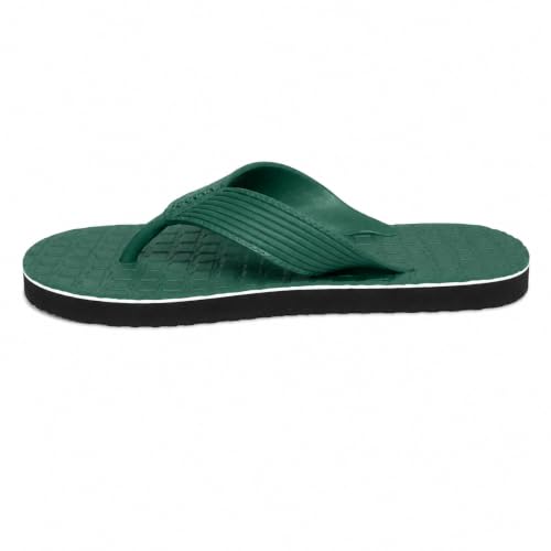 Image of Men's Hawai Flip Flops with Textured Footbed and Dark Outsole