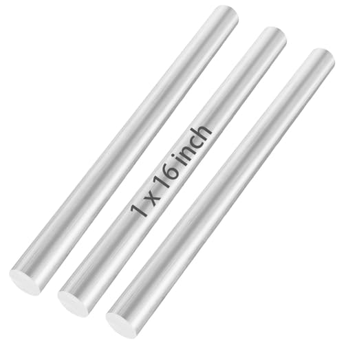 DNVOTRES 1 Inch Aluminum Round Bar 3-Pack