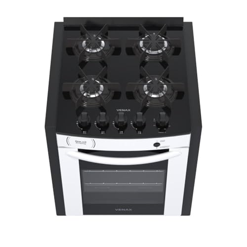 Fogao A Gas De Embutir Gaudi Prisma Vitreo Bl 4q Branco Gas Glp