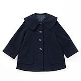 [ショパン] BIGカラーAラインコート 140cm ネイビー (7572-7317) [女の子 コート アウター キッズ 子供服 小学生 フォーマル]