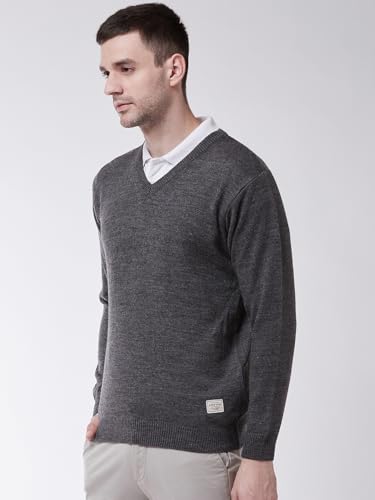 Image of Pivl Men's Winter V Neck Solid Sweaters ||Winterwear||