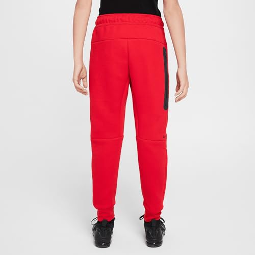 Nike Sportswear Tech Fleece Big Kids' Joggers (HV5869-657, University Red/Black/Black)2