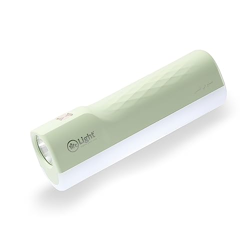Image of Mr. Light Torch Rechargeable with Emergency Light, 210 Lumens, 800mAh Battery, USB Type-C Charging, 5 Modes Dimmable, Mini Portable Flashlight for Daily Use(Pista Green)