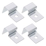 Hoement 4 Pezzi Supporti in Acciaio Inossidabile per Copertura Acquario da Supporto Robusto Antiscivolo per Vetro Accessori Pratici per Acquari e Vasche Aperte