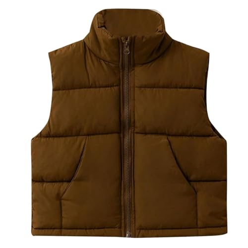 ASSICON Little Girls Boys Down Vest Puffer Sleeveless Outfit Coat Toddler Winter Down Jacket Kids Autumn Winter Clothes Boys Puffer Vest Jacket