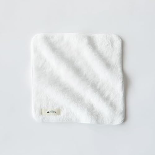Wellis [極上の肌心地]タオルハンカチ 2枚 ナチュラルホワイト(009_5128)