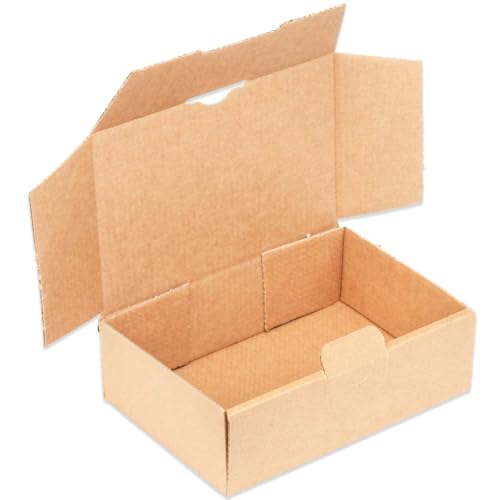 25 Maxibriefkartons 160 x 110 x 50 mm MB-1 braun stabil Maxibrief Karton Faltschachtel Versandkarton für Post DHL Versand DIN A6 Warensendung Büchersendung Versandschachtel (25 Stück)