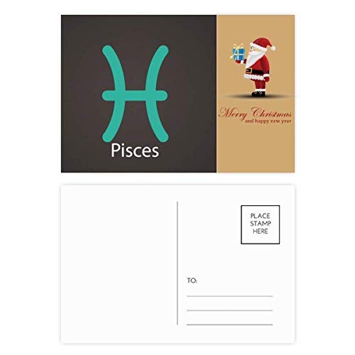 Cartes postales Père Noël Poissons de mars pour écrire vos vœux en famille