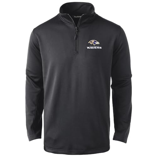 Image of Dunbrooke Men's Royal Buffalo Bills All-Star Tech Quarter-Zip Top