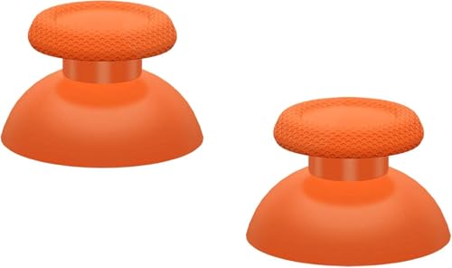 Image of Replacement Joystick Analog Caps for PS5 Controller | Anti-Slip Thumb Grips Cover Stick | Thumbstick Caps for PlayStation 5 DualSense Gamepad (Orange)