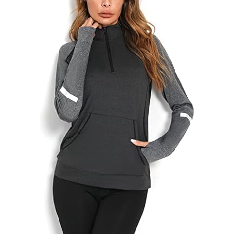 Terecey Camiseta Deportiva de Manga Larga para Mujer Cover