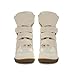 WJZDSJCO Wedge Sneakers for Women Heels Suede Hook and Loop Beige High Heel Platform Tennis Round Toe Triple Strappy Band Casual Vintage Fashion Dressy Comfy Campus Trendy Retro