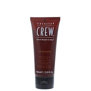 Men's Hair Matte Styling Cream by American Crew, Like Hair Gel with Medium Hold with No Shine, 3.3 Fl Oz