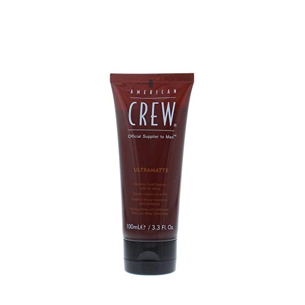 Men's Hair Matte Styling Cream by American Crew, Like Hair Gel with Medium Hold with No Shine, 3.3 Fl Oz
