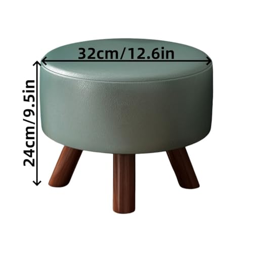 Reposapiés pequeño de madera con cojín suave para el salón o dormitorio 3