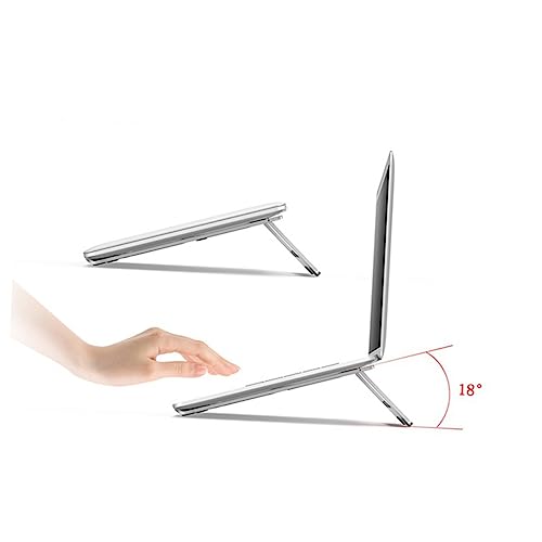 Support laptop pliable HEMOTON en aluminium ventilé pour bureau