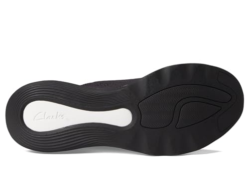 Clarks Women's Circuit Tie Oxford, Black Knit, 7.54