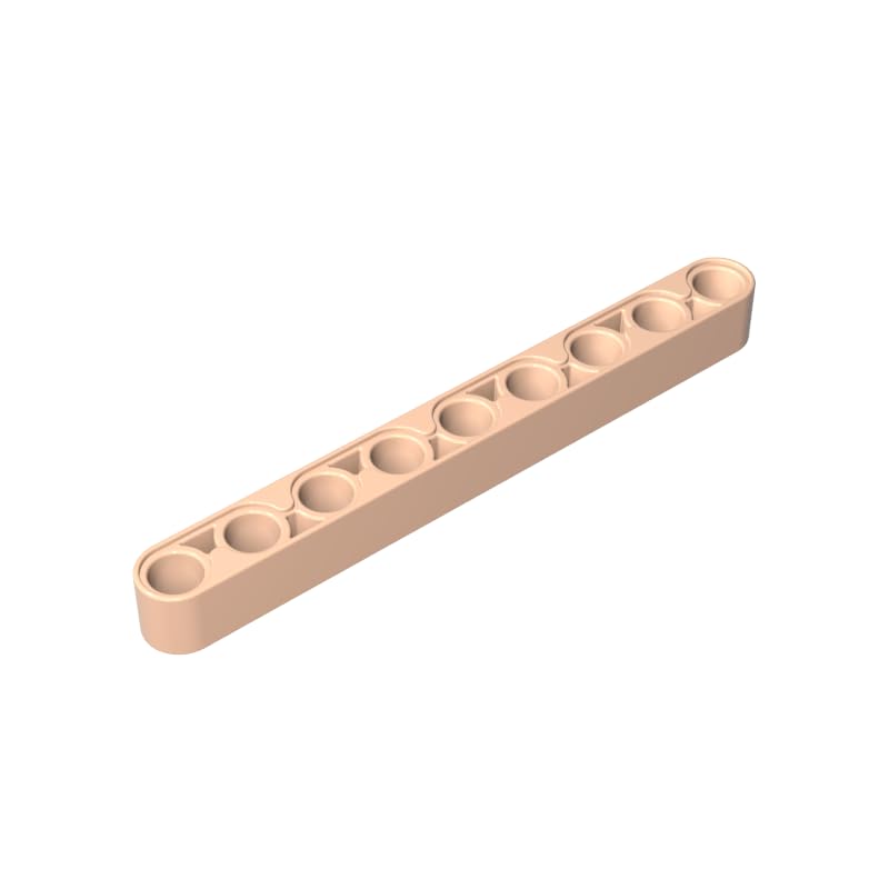 GDS-666 40490 Hole Brick Technic Beam 1x9 Thick, Light Flesh, 50 PCS โ image 1