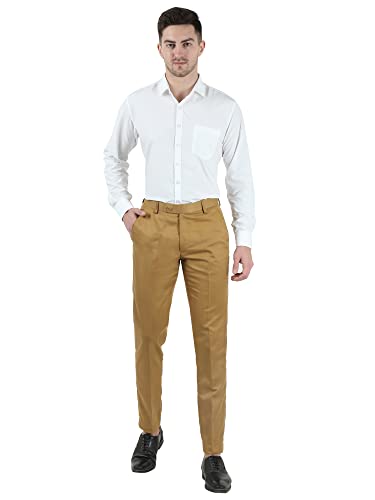 Image of Men's Slim Fit Formal Trousers /Pant | Formal Pants for Men | Stylish Slim Fit Men's Wear | Trousers for Office | Viscose Blend | Combo Colour Pack | Pack of 2