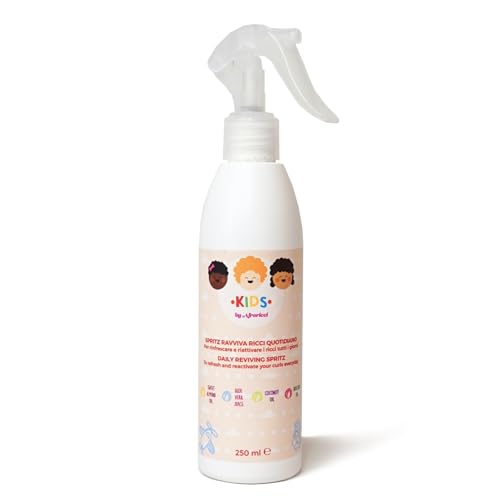 AfroRicci AfroRicci Kids Spritz Ravviva Ricci Quotidiano 250ml, Ideale per Riattivare e Ravvivare i Tuoi Ricci Quotidianamente, Made in Italy