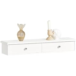 Cajones Flotantes Ikea SoBuy FRG43-W Estantes de Pared Armario suspendido Estanteria para trasteros de MDF Blanco ES