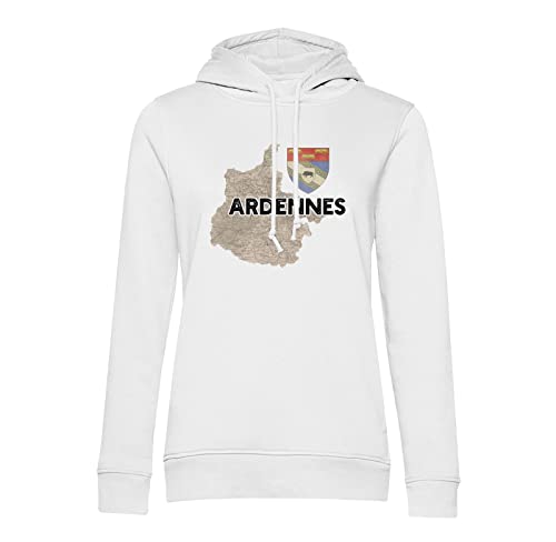 Sweat Ardennes 08 carte ancienne Grand Est idéal pour vos randonnées en forêt