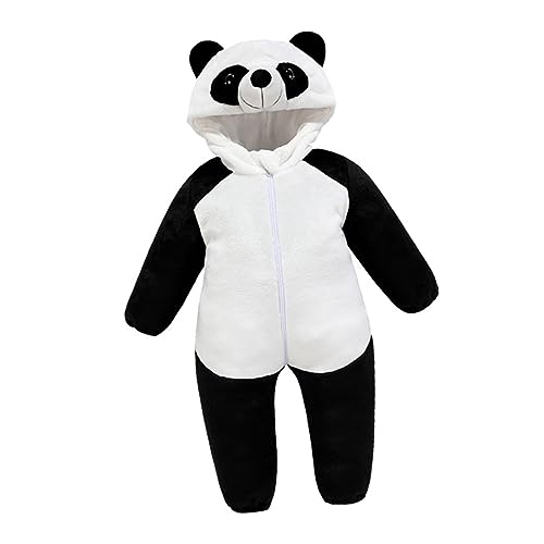 Barboteuse pour bébé panda costume pour séances photo en extérieur et hiver