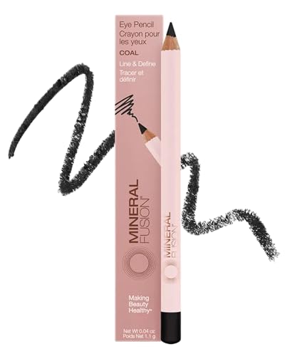 Mineral Fusion Eye Pencil (Black - Coal) - Eyeliner with Soothing Chamomile, Meadowfoam & Vitamin E...