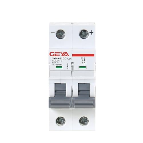 Disjoncteur miniature DC 2P 500V 6KA 10A pour montage sur rail DIN - 4