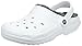 Crocs Classic Lined Clog, Sabot Mixte Adulte, Blanc (blanc/gris), 38/39 EU