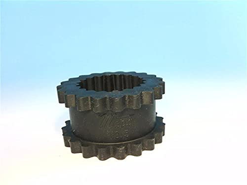 Martin Sprocket & Gear Inc 5Jem Thermoplastic Elastomer (Tpr), 240 In/Lb Torque Rating Max, 7600 Rpm Max, Coupling Sleeve, 2-15/16 In Od, Coupling Size 5, Quadra-Flex, Jem Sleeve Type, One Piece Solid #TOP16
