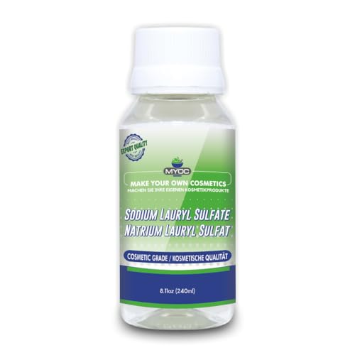 Myoc Sodium Lauryl Sulfate - 240 ml, Sodium Lauryl Sulfate for Liquid, Sodium Lauryl Sulfate for Shampoo, Sodium Lauryl Sulfate for Body Wash, Sodium Lauryl Sulfate SLS
