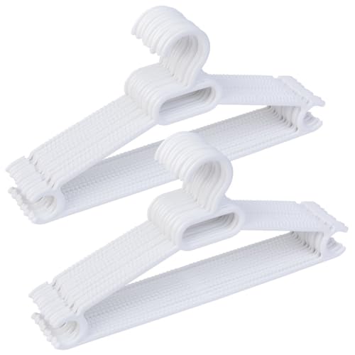 Percha multiusos extra de plastico blanca pack 24 uds 37x0,50x18h cm