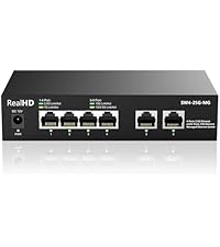 わいぎ Amazon.com: 6-Port 10Gb Web Managed Ethernet Network Switch | 2 x