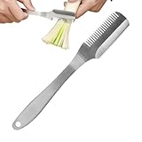 Zwiebelhalter mit Schneider - Rostfreier platzsparender Zwiebelschneider - Vielseitige Küchenutensilien - Zum Schneiden von Tomaten, Eiern, Lebensmitteln, Kartoffeln und für den Haushalt