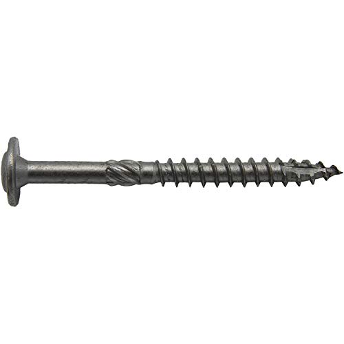 #15 x 3 Construction Lag Screw Stainless Steel T-30 Torx/Star Drive Heavy Duty Stainless Steel Lag Screw Far Superior to Common Lag Screws - Modified Truss Washer Head - 500 Screw Count