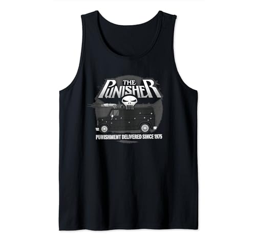 Marvel The Punisher Battle Van débardeur vintage coton haut été fan de comics