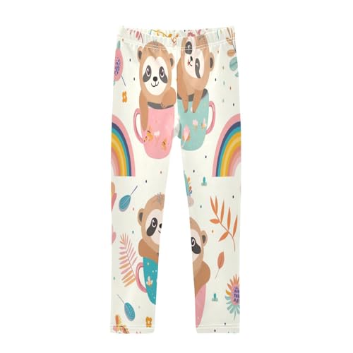 Toddler Girls Leggings Printed Yoga Pants Leggings Rainbow Cup Koala for Kids