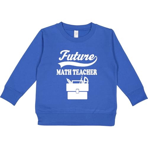 inktastic Future Math Teacher Toddler Sweatshirt 3T Royal 41913