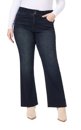 Image of WallFlower Luscious Curvy Bootcut Jeans for Women, Mid-Rise Insta Stretch Denim, Size-Inclusive Juniors Jeans