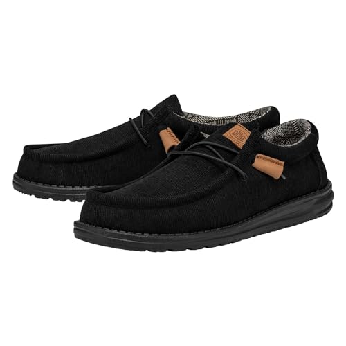Hey Dude Men's Wally Corduroy Multiple Colors & Sizes | Men’s Shoes | Men's Lace Up Loafers | Comfortable & Light-Weight4
