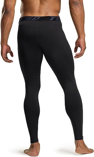 TSLA Men's Thermal Compression Pants, Athletic Sports Leggings & Running Tights, Wintergear Base Layer Bottoms