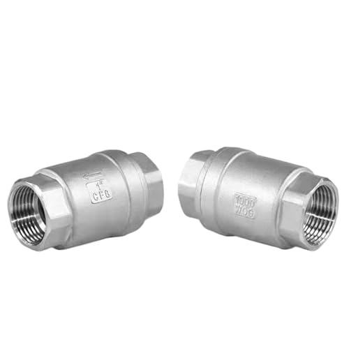 Clapet anti-retour 3/4" BSPT en acier inoxydable SS304 ressort en ligne vertical