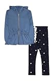 Photo Gallery street monkey - set bambina 2 pezzi, felpa con cappuccio blu con zip e leggings navy con stampa floreale (it, età, 2 anni, regular, tinta unica) Photo Gallery street monkey - set bambina 2 pezzi, felpa con cappuccio blu con zip e leggings navy con stampa floreale (it, età, 2 anni, regular, tinta unica)