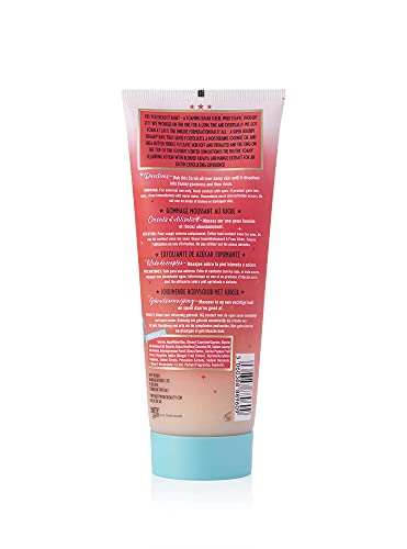 Dirty Works Tropic Like It's Hot Coconut Foaming Sugar Scrub 250g - Exfoliating Body Scrub with Coconut Scent, Moisturising Sugar Scrub, Tropical Foaming Exfoliator for Smooth & Soft Skin - Image 3