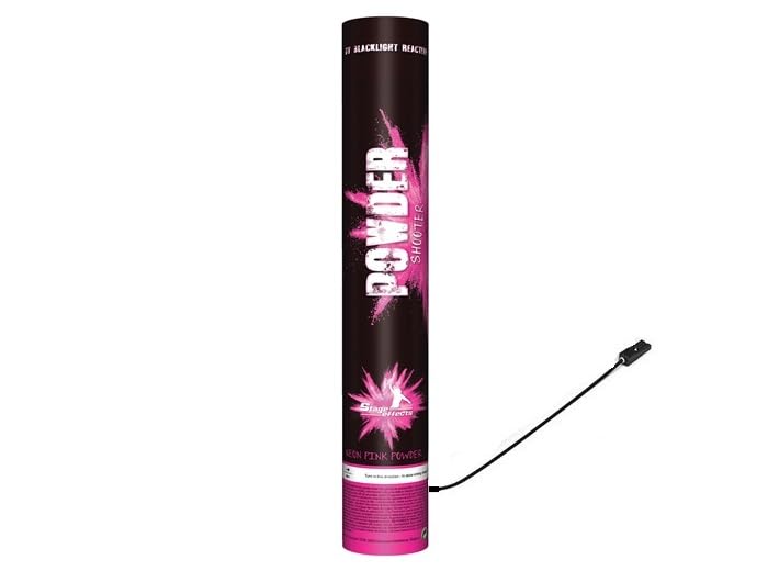 Lot de 3 - Canon électrique à Poudre Holi Fluo Neon Pink Rose 40cm