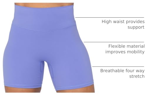Image of Sunzel No Front Seam High Waist Biker Shorts for Women, Squat Proof Yoga Workout Gym Bike Shorts | 3, 5 Or 8-Inch Inseam, High Waisted, Tummy Control, No Front Seam, Buttery Soft, Compression Fit, Squat Proof