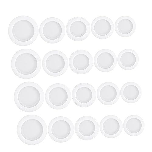 MAGICLULU Sealed Piggy Bank Bottom Plugs 20 Pack Plaster Doll Covers Money Box Bottom Stoppers Piggy Bank Stopper Caps