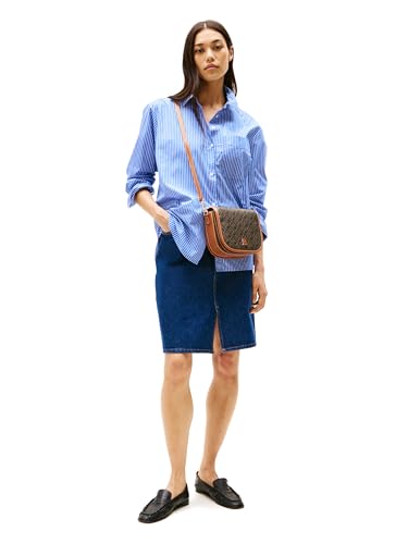 Tommy Hilfiger Monogram Leather Saddle Bag with Adjustable Crossbody Strap2